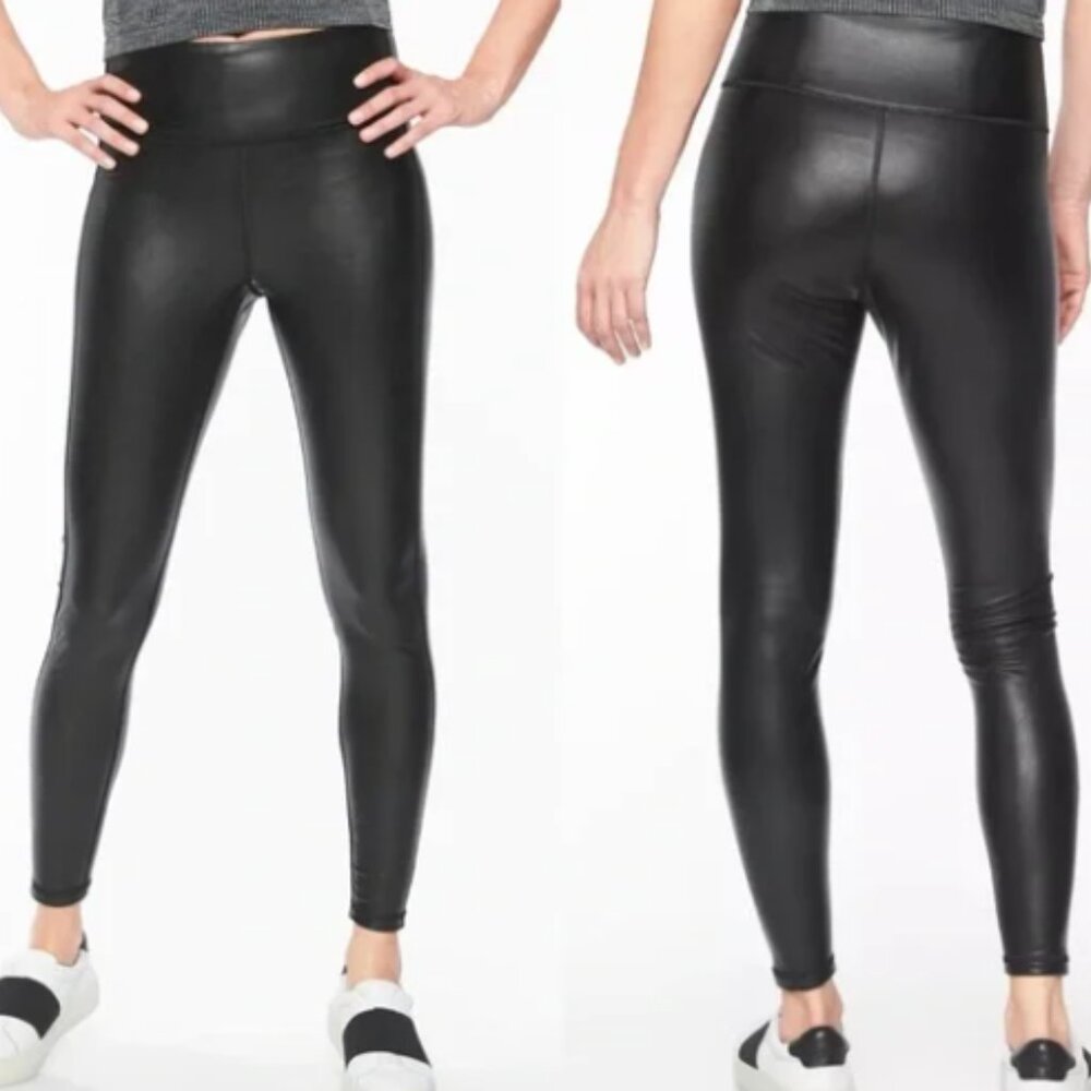Athleta vegan leather legging XS